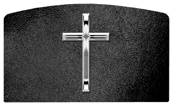 DACRO 510 SL SH BK Silver Single Cross Shimmer Black Background